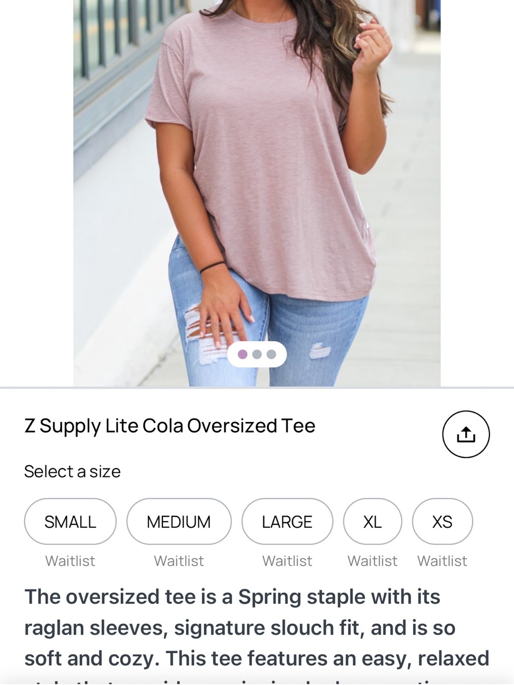 Z supply casual Tan T-Shirt